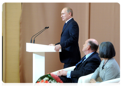 Prime Minister Vladimir Putin at the Forum of Ethnic Groups of Southern Russia|23 january, 2012|19:01