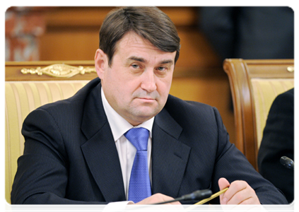 Minister of Transport Igor Levitin at a Government meeting|26 january, 2012|16:51