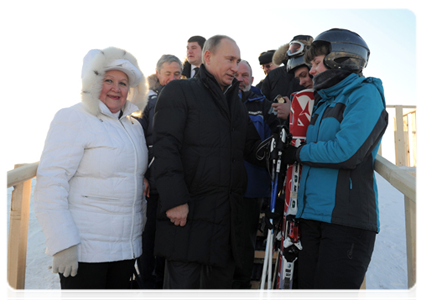 Prime Minister Vladimir Putin visits a sport and adaptive school for mentally challenged and disabled children and teenagers|31 january, 2012|18:52