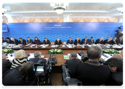 Prime Minister Vladimir Putin holding a meeting on Russian livestock farming in Tambov|31 january, 2012|19:23