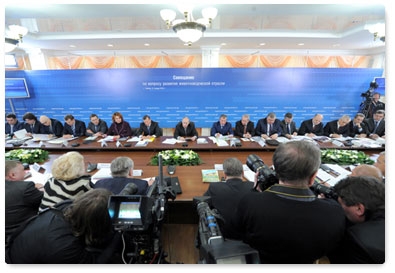 Prime Minister Vladimir Putin holds a meeting on Russian livestock farming in Tambov