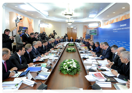 Prime Minister Vladimir Putin holding a meeting on Russian livestock farming in Tambov|31 january, 2012|19:23