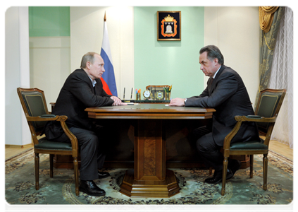 Prime Minister Vladimir Putin meets with Minister of Sport, Tourism and Youth Policy Vitaly Mutko|31 january, 2012|21:59