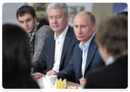 Prime Minister Vladimir Putin and Moscow Mayor Sergei Sobyanin|11 february, 2012|11:38