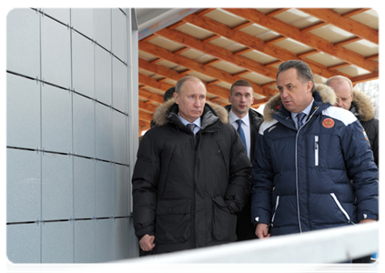 Prime Minister Vladimir Putin visits the bobsleigh, luge and skeleton complex in Paramonovo in the Moscow Region|16 february, 2012|14:20