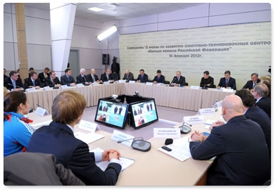 After inspecting the Paramonovo training ground, Vladimir Putin holds a video conference meeting on improving the training centres for Russia’s national teams