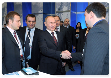 Prime Minister Vladimir Putin visits an exhibition of the Agency of Strategic Initiatives’ projects|18 february, 2012|09:59