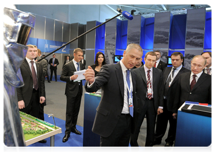 Prime Minister Vladimir Putin visits an exhibition of the Agency of Strategic Initiatives’ projects|18 february, 2012|09:59