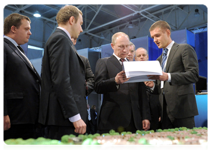 Prime Minister Vladimir Putin visits an exhibition of the Agency of Strategic Initiatives’ projects|18 february, 2012|10:04