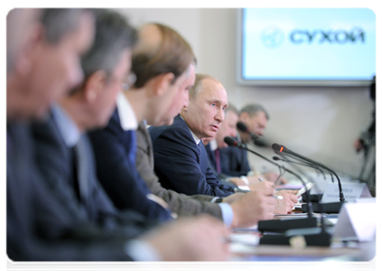 Председатель Правительства Российской Федерации В.В.Путин провёл совещание о реализации государственной политики в области развития ОПК на период до 2020 года и дальнейшую перспективу|20 февраля, 2012|16:43