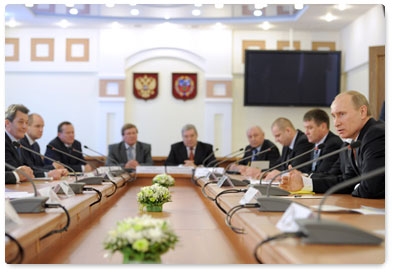 Vladimir Putin meets with Altai Territory’s business leaders in Barnaul