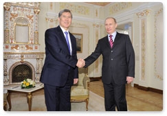 Prime Minister Vladimir Putin met with President of Kyrgyzstan Almazbek Atambayev