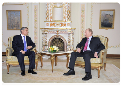 Prime Minister Vladimir Putin at a meeting with Kyrgyzstan’s President Almazbek Atambayev|24 february, 2012|16:30