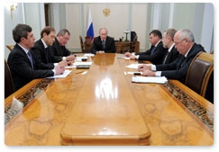 Prime Minister Vladimir Putin chairs a meeting on issues of military-technical cooperation