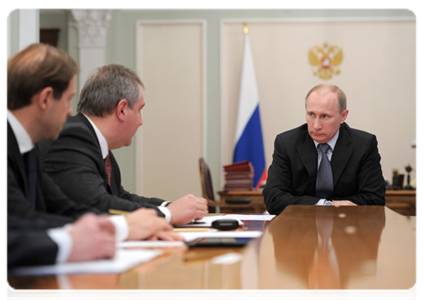 Председатель Правительства Российской Федерации В.В.Путин провёл совещание по вопросам военно-технического сотрудничества|27 февраля, 2012|12:17