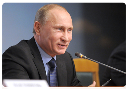 Председатель Правительства Российской Федерации В.В.Путин принял участие во Всероссийском аграрном форуме в Уфе|28 февраля, 2012|20:51