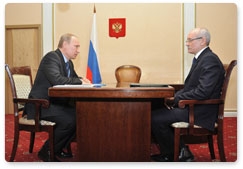Prime Minister Vladimir Putin met with Rustem Khamitov, head of Bashkortostan