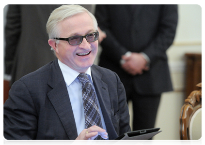 President of the Russian Union of Industrials and Entrepreneurs Alexander Shokhin at a meeting of the Strategic Initiatives Agency’s supervisory board|3 february, 2012|14:53