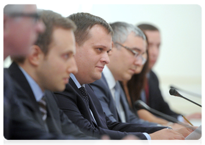 Participants of the meeting of the Strategic Initiatives Agency’s supervisory board|3 february, 2012|14:55