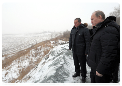 Председатель Правительства Российской Федерации В.В.Путин осмотрел Коркинский разрез|4 февраля, 2012|17:35