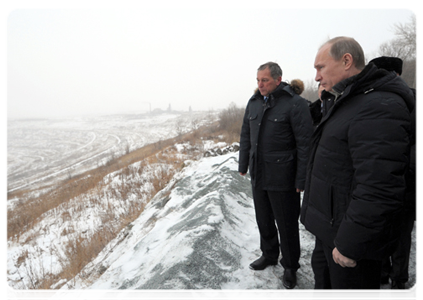 Prime Minister Vladimir Putin visited the Korkinsky Open Pit Mine|4 february, 2012|17:35