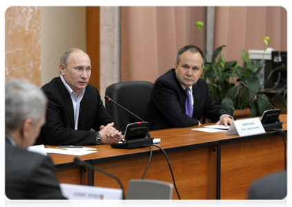 Prime Minister Vladimir Putin meeting with members of the business community in Perm|4 february, 2012|22:35