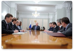 Prime Minister Vladimir Putin holds a meeting on the results of his working visit to the Perm Territory