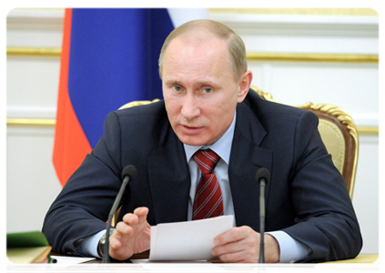 Prime Minister Vladimir Putin holds a Government Presidium meeting|9 february, 2012|19:00