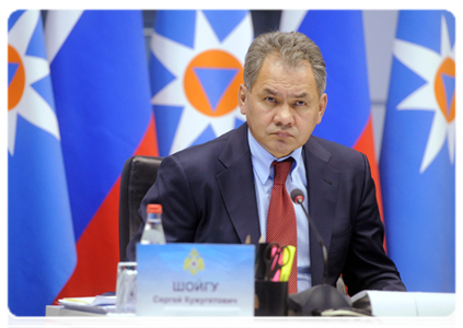 Minister of Civil Defence, Emergencies and Disaster Relief Sergei Shoigu|9 february, 2012|21:52