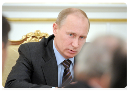 Председатель Правительства Российской Федерации В.В.Путин провёл заседание Президиума Правительства Российской Федерации|1 марта, 2012|17:31