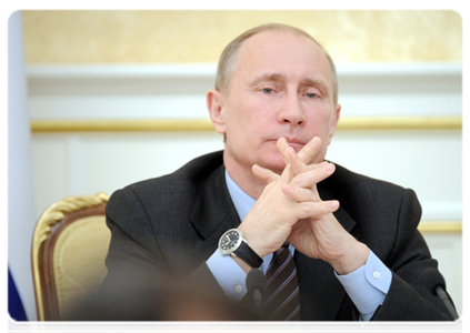 Председатель Правительства Российской Федерации В.В.Путин провёл заседание Президиума Правительства Российской Федерации|1 марта, 2012|17:32