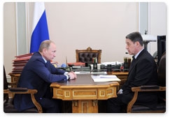 Vladimir Putin meets with Minister of Culture Alexander Avdeyev
