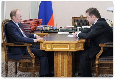 В.В.Путин провёл рабочую встречу с министром энергетики России С.И.Шматко