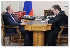 Vladimir Putin meets with Energy Minister Sergei Shmatko