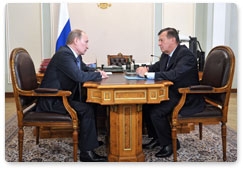 В.В.Путин провёл рабочую встречу с Первым заместителем Председателя Правительства России В.А.Зубковым