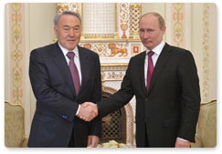 В.В.Путин встретился с Президентом Казахстана Н.А.Назарбаевым