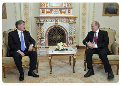 Prime Minister Vladimir Putin meeting with Kyrgyz President Almazbek Atambayev|20 march, 2012|19:35