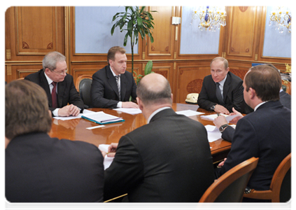 Председатель Правительства Российской Федерации В.В.Путин провёл рабочее совещание по вопросам развития Дальнего Востока и Восточной Сибири|21 марта, 2012|17:47