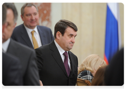 Minister of Transport Igor Levitin after a government meeting|22 march, 2012|18:32