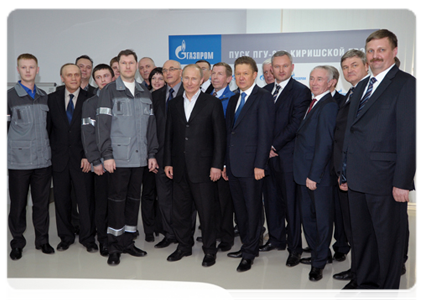 Prime Minister Vladimir Putin launches new combined cycle gas turbine at Kirishi Power Plant|23 march, 2012|20:29