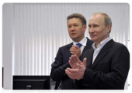 Председатель Правительства Российской Федерации В.В.Путин запустил новую парогазовую установку на Киришской ГРЭС|23 марта, 2012|20:29