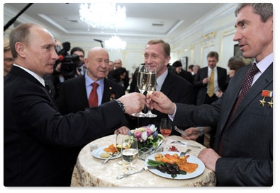 В.В.Путин встретился со своими сторонниками, оказавшими наиболее активную поддержку его кандидатуры на должность Президента России в ходе избирательной кампании