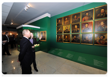 Председатель Правительства Российской Федерации В.В.Путин посетил музей-панораму «Бородинская битва» в Москве|7 марта, 2012|15:23