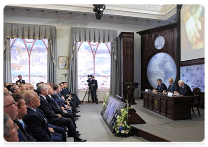 Prime Minister Vladimir Putin attends a meeting of the Russian Geographical Society’s Board of Trustees|10 april, 2012|17:29