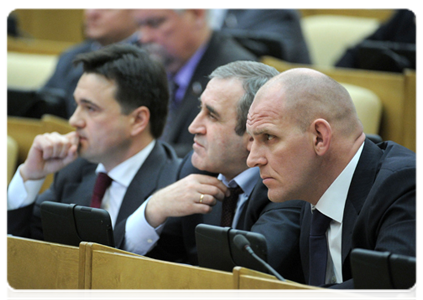 Duma deputies at a State Duma session|11 april, 2012|15:59