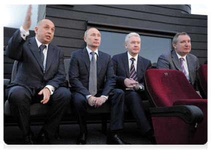 Председатель Правительства Российской Федерации В.В.Путин в День космонавтики посетил Большой планетарий Москвы|12 апреля, 2012|16:22