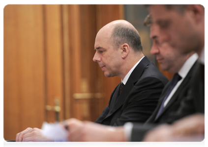 Министр финансов Российской Федерации А.Г.Силуанов на совещании по вопросу стимулирования освоения континентального шельфа|12 апреля, 2012|19:16