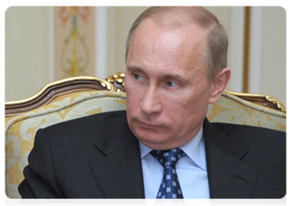 Председатель Правительства Российской Федерации В.В.Путин встретился с главой американской корпорации «ЭксонМобил» Рексом Тиллерсоном|16 апреля, 2012|20:39