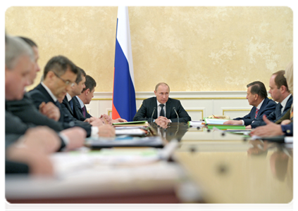 Председатель Правительства Российской Федерации В.В.Путин провёл заседание Президиума Правительства Российской Федерации|19 апреля, 2012|17:02
