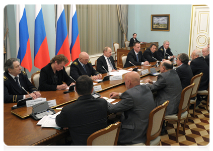 Prime Minister Vladimir Putin meets with members of Russian Antarctic Expedition|20 april, 2012|13:04